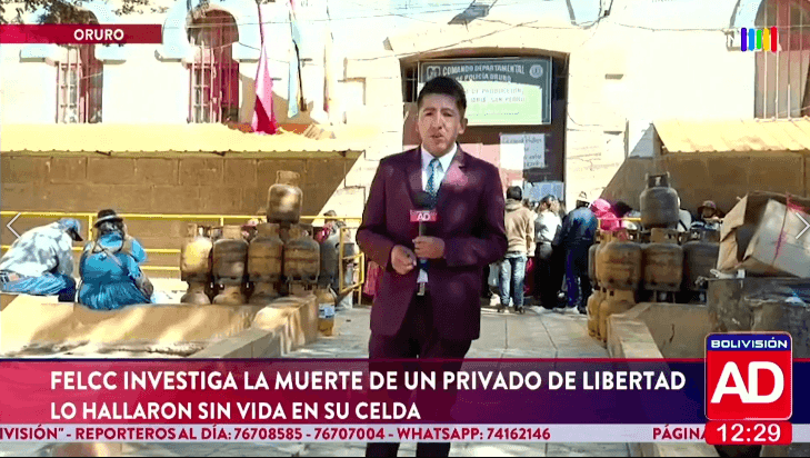 Fotografía de Privado de libertad fue hallado sin vida en su celda en Oruro