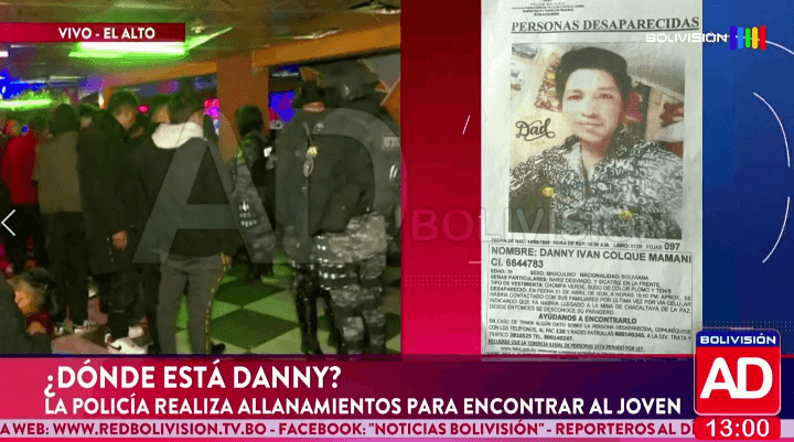 Fotografía de  ¿Dónde está Danny? Policía realizó allanamientos para encontrar al joven desaparecido