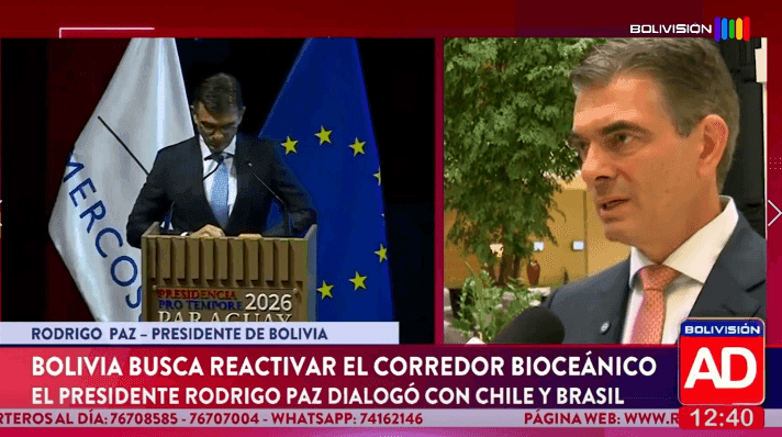 Fotografía de ¡Bolivia impulsa la reactivación del corredor bioceánico!