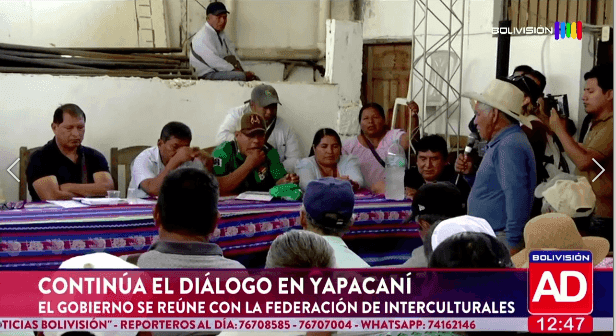Fotografía de  Continúa el diálogo en Yapacaní: interculturales piden abrogar el decreto 5676