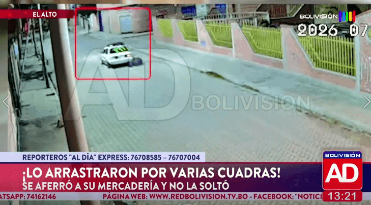 Fotografía de Lo arrastraron por varias cuadras en El Alto