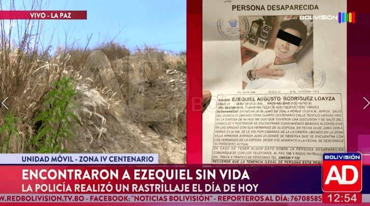 Fotografía de Encontraron a Ezequiel sin vida tras rastrillaje policial en La Paz