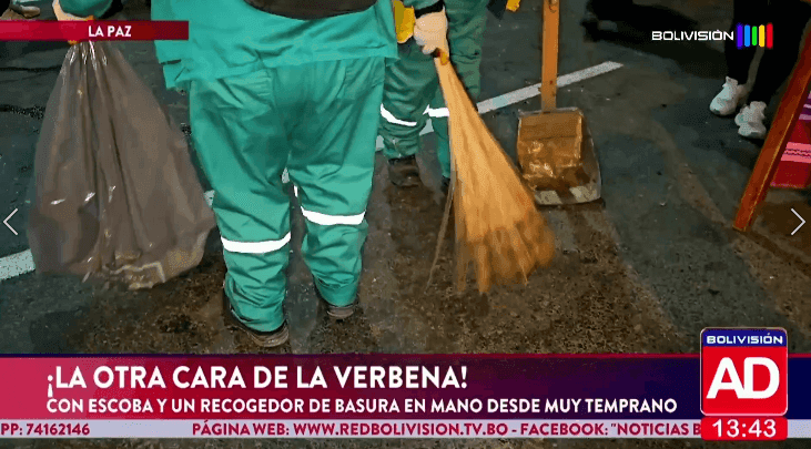 Fotografía de  La otra cara de la verbena: el arduo trabajo de quienes dejan limpia la ciudad