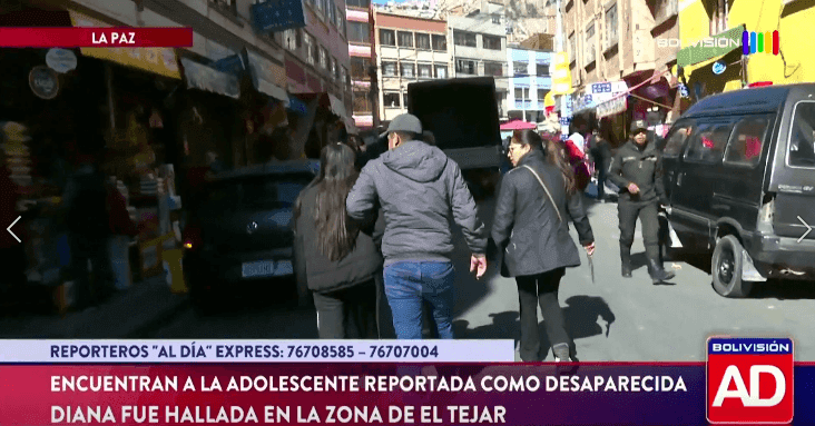 Fotografía de Encontraron a Diana, la adolescente reportada como desaparecida en La Paz