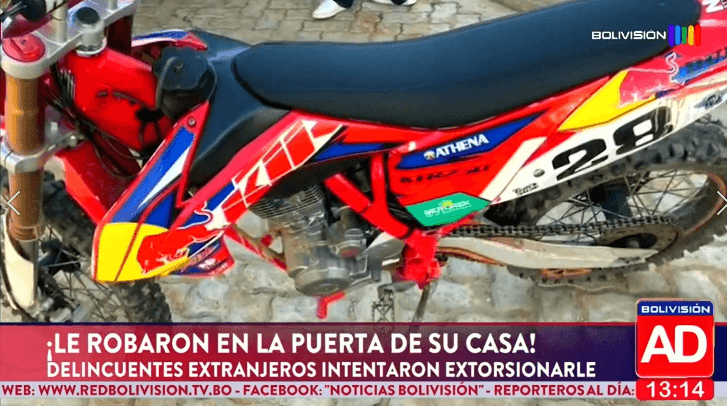 Fotografía de Le robaron su motocicleta en la puerta de su casa y le exigieron dinero para devolverla