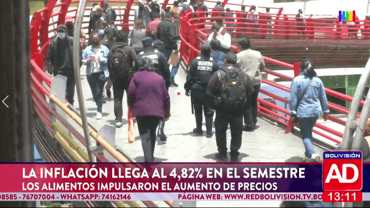 Fotografía de  La inflación alcanzó 4,82% en el primer semestre impulsada por el alza de alimentos