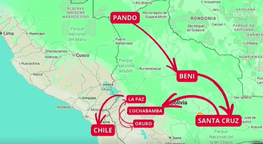 Fotografía de La ruta de la droga: una presunta red tendría origen en Bolivia