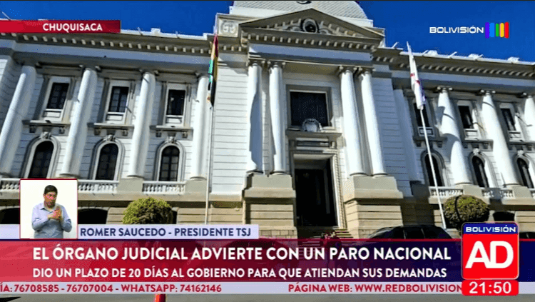 Fotografía de Órgano Judicial da 20 días al Gobierno y advierte con paro nacional escalonado si no atiende sus demandas