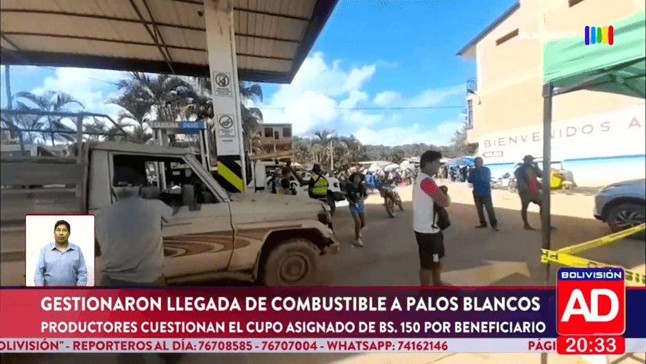Fotografía de Palos Blancos recibe 36 mil litros de combustible, pero productores consideran insuficiente el cupo asignado
