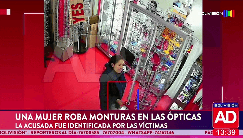 Fotografía de Una mujer es acusada de robar monturas en ópticas; fue identificada por las víctimas