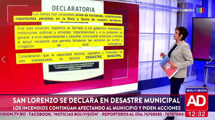 Fotografía de  San Lorenzo se declara en desastre municipal por incendios forestales