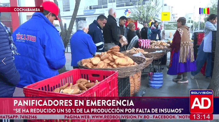 Fotografía de Panificadores en emergencia por reducción del 50% en la producción en Cochabamba