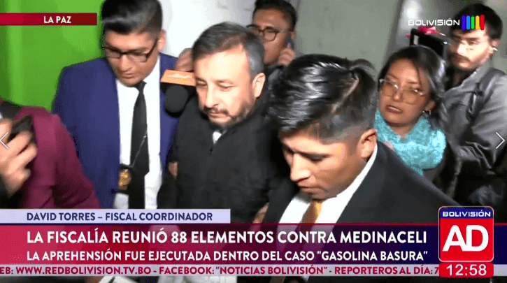 Fotografía de Fiscalía presentó 88 elementos contra Mauricio Medinaceli en la investigación por gasolina contaminada
