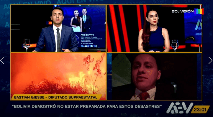 Fotografía de Bastián Giesse planteó impulsar políticas regionales para enfrentar los incendios forestales