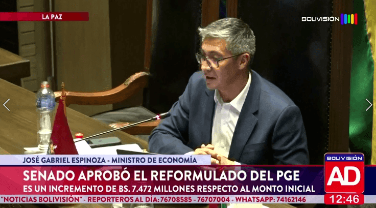 Fotografía de Senado aprobó en grande el PGE Reformulado 2026 y dio luz verde a un incremento de Bs 7.472 millones
