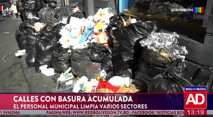 Fotografía de La basura marcó la agenda en las calles de La Paz
