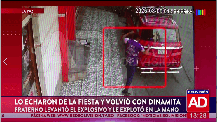 Fotografía de Explosivo detonó en la mano de un fraterno en La Paz