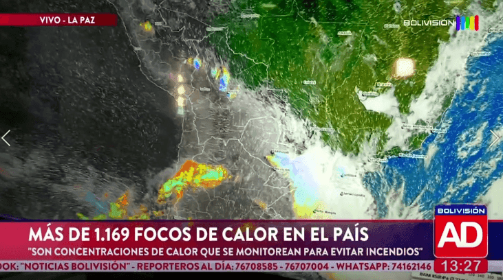 Fotografía de Más de 1.169 focos de calor mantuvieron en alerta al país