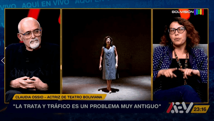 Fotografía de Claudia Ossio presentó la obra teatral Mirian en la boca del lobo, inspirada en la trata y tráfico de personas