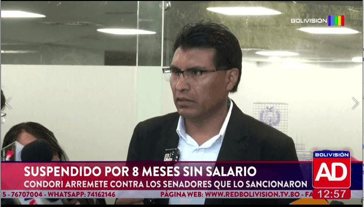 Fotografía de Suspenden a Nilton Condori por 8 meses en La Paz