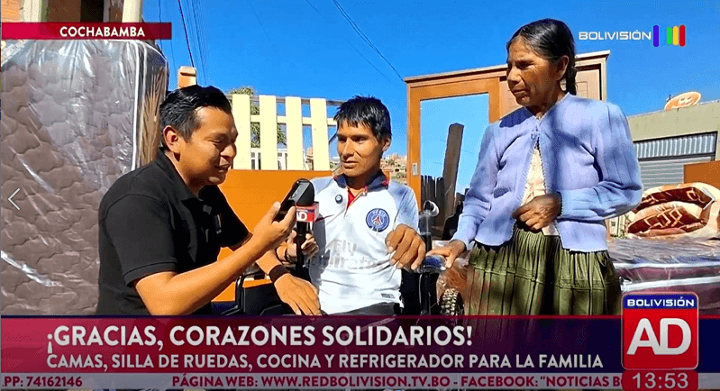 Fotografía de Gracias, corazones solidarios: Primitivo recibió una gran sorpresa en Cochabamba
