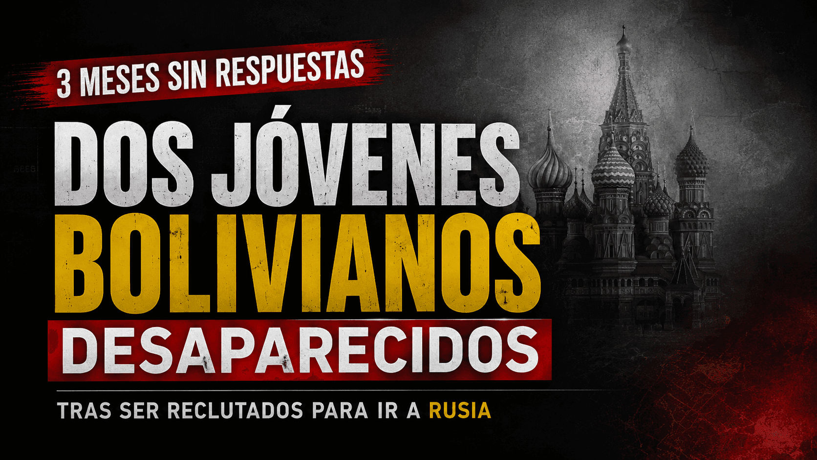 Fotografía de Dos jóvenes bolivianos desaparecen tras ser reclutados para ir a Rusia; sus familias los velaron simbólicamente