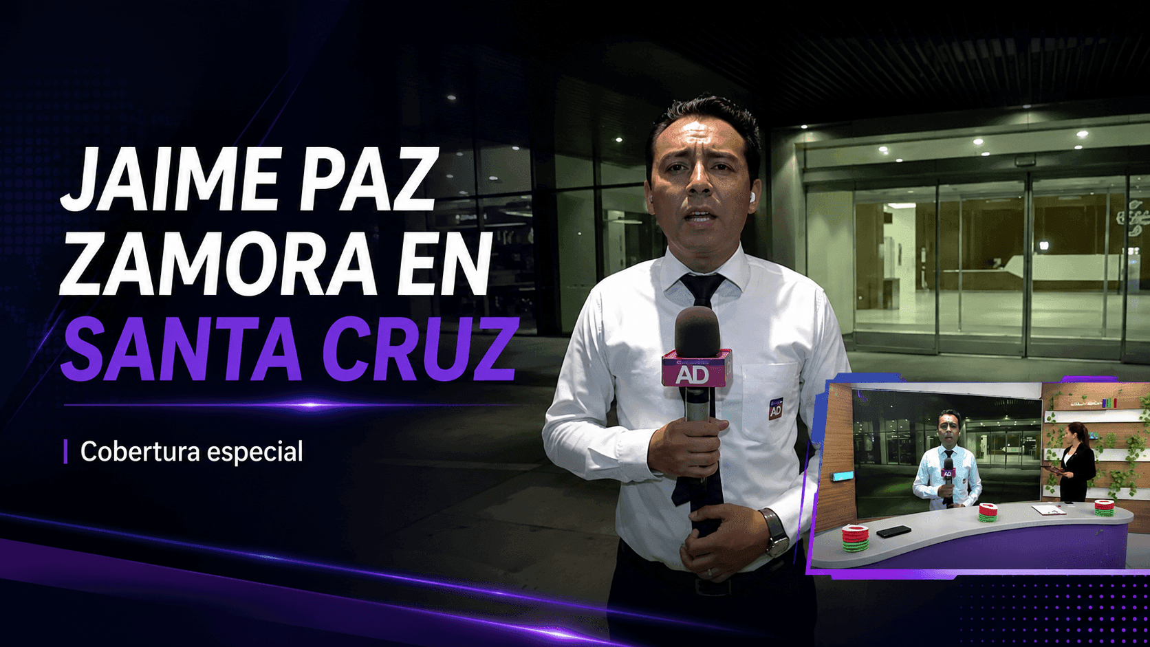 Fotografía de Jaime Paz Zamora llegó a Santa Cruz