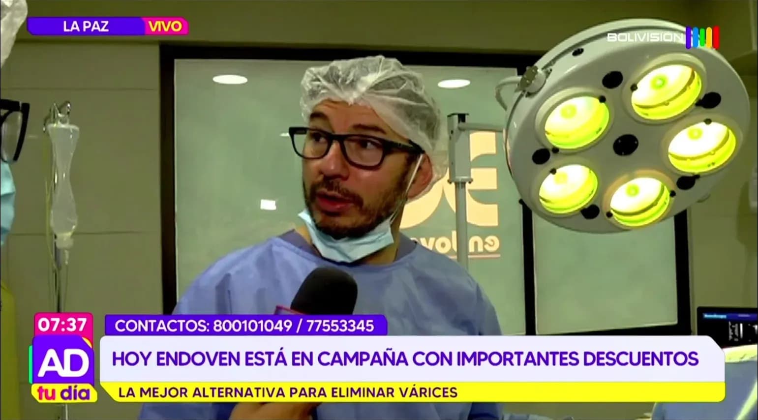 Fotografía de Endoven realiza tratamiento con láser a María Challco tras 23 años con várices