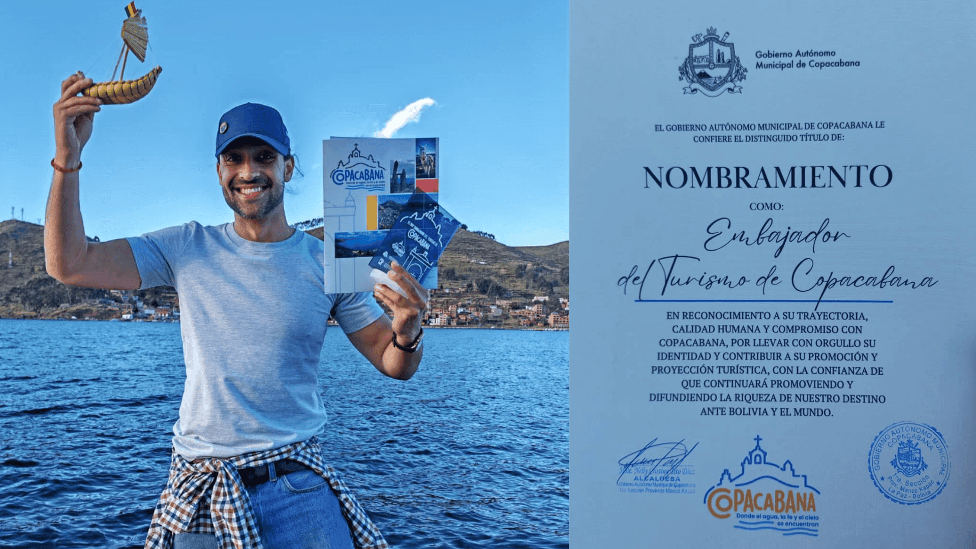 Bolivisión embajador del turismo de Copacabana: un reconocimiento que nos llena de orgullo
