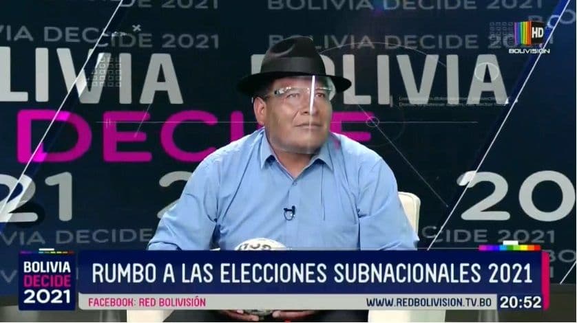 Fotografía de Develadoras declaraciones de Zacarias Maquera respecto a la candidatura de Eva Copa