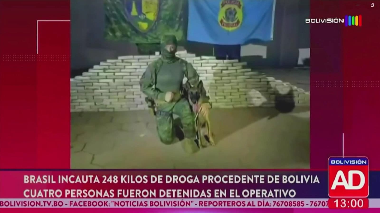 Fotografía de Incautación de 248 kilos de pasta base de cocaína en la frontera Brasil-Bolivia y nuevos métodos del narcotráfico