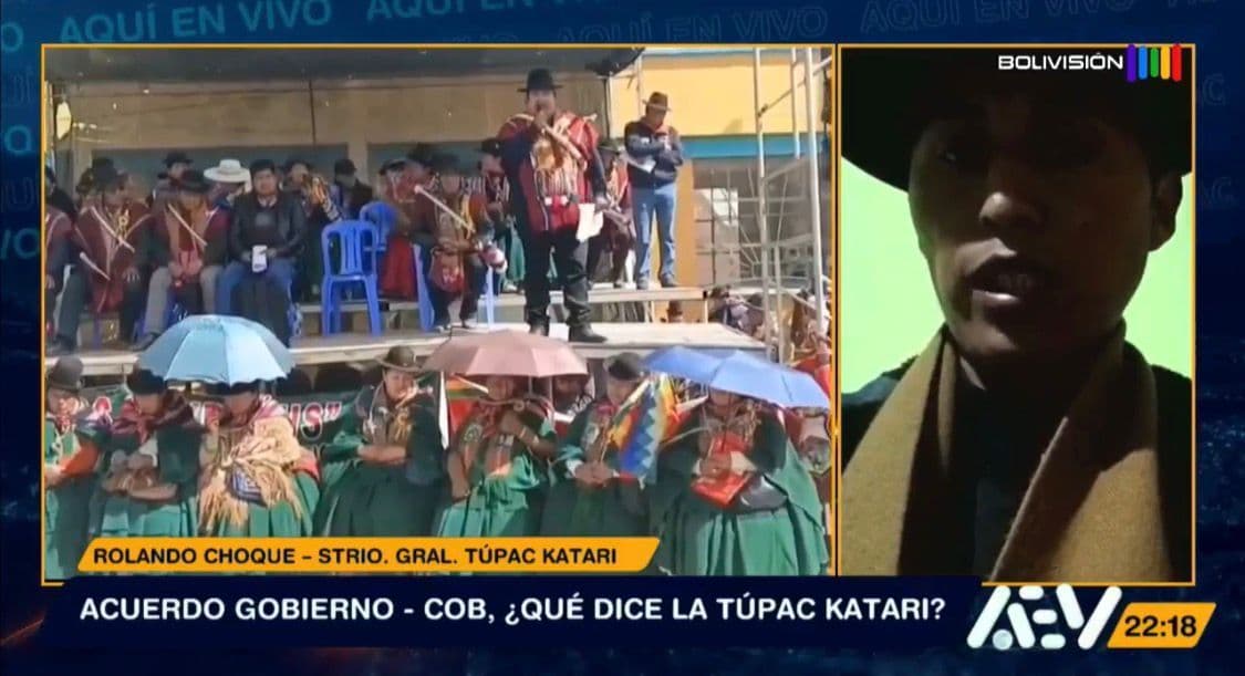 Fotografía de Tupac Katari rechazan el acuerdo entre el Gobierno y la COB y ratifican las medidas de presión