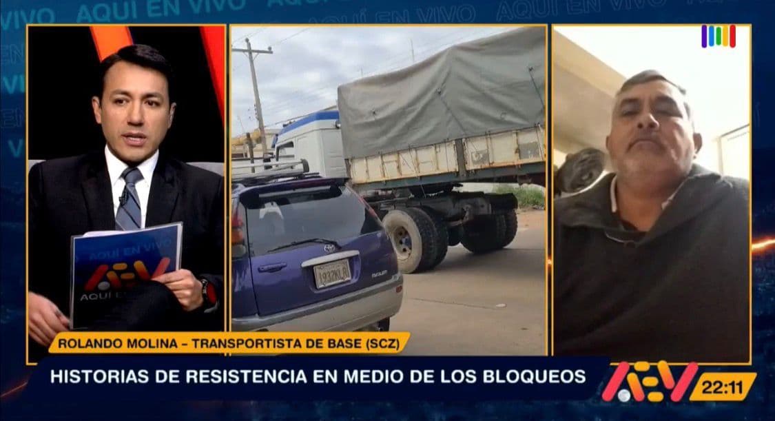 Fotografía de 50 días sin ver a su familia: el testimonio de un transportista atrapado por los bloqueos