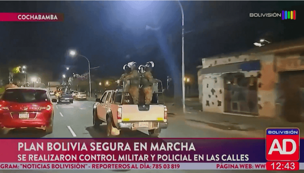Fotografía de Más de 100 efectivos ejecutan controles nocturnos en Cochabamba