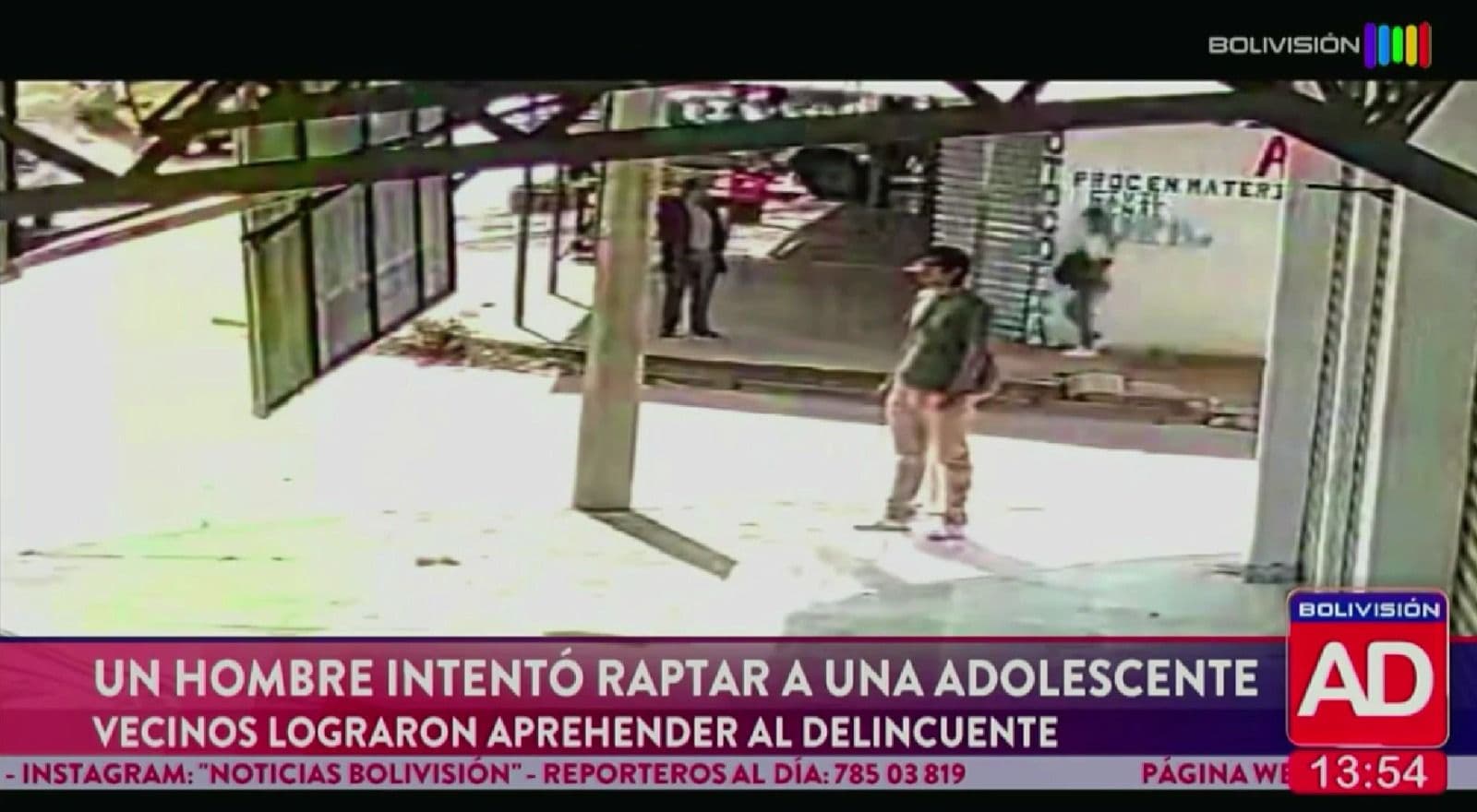 Fotografía de Intento de rapto a una adolescente en Santa Cruz quedó registrado por cámaras; el acusado será llevado ante un juez