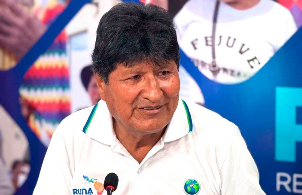 Fotografía de Evo Morales habló de Cerimedo y recordó un mensaje de mayo