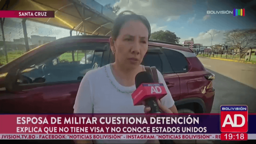 “No conoce EEUU y ni siquiera tiene visa”: esposa defiende al militar capturado