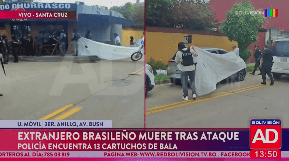 Fotografía de Acribillan a hombre brasileño en plena vía pública del 3er anillo de Santa Cruz