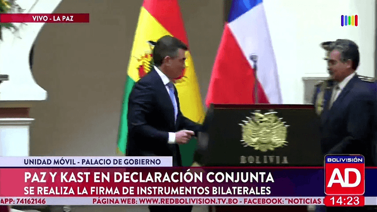 Bolivia y Chile firman instrumentos bilaterales durante encuentro presidencial