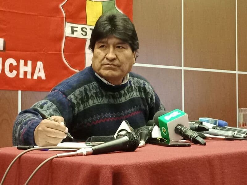 Fotografía de Fiscalía emitió orden de aprehensión contra Evo Morales por investigación sobre los bloqueos de 53 días