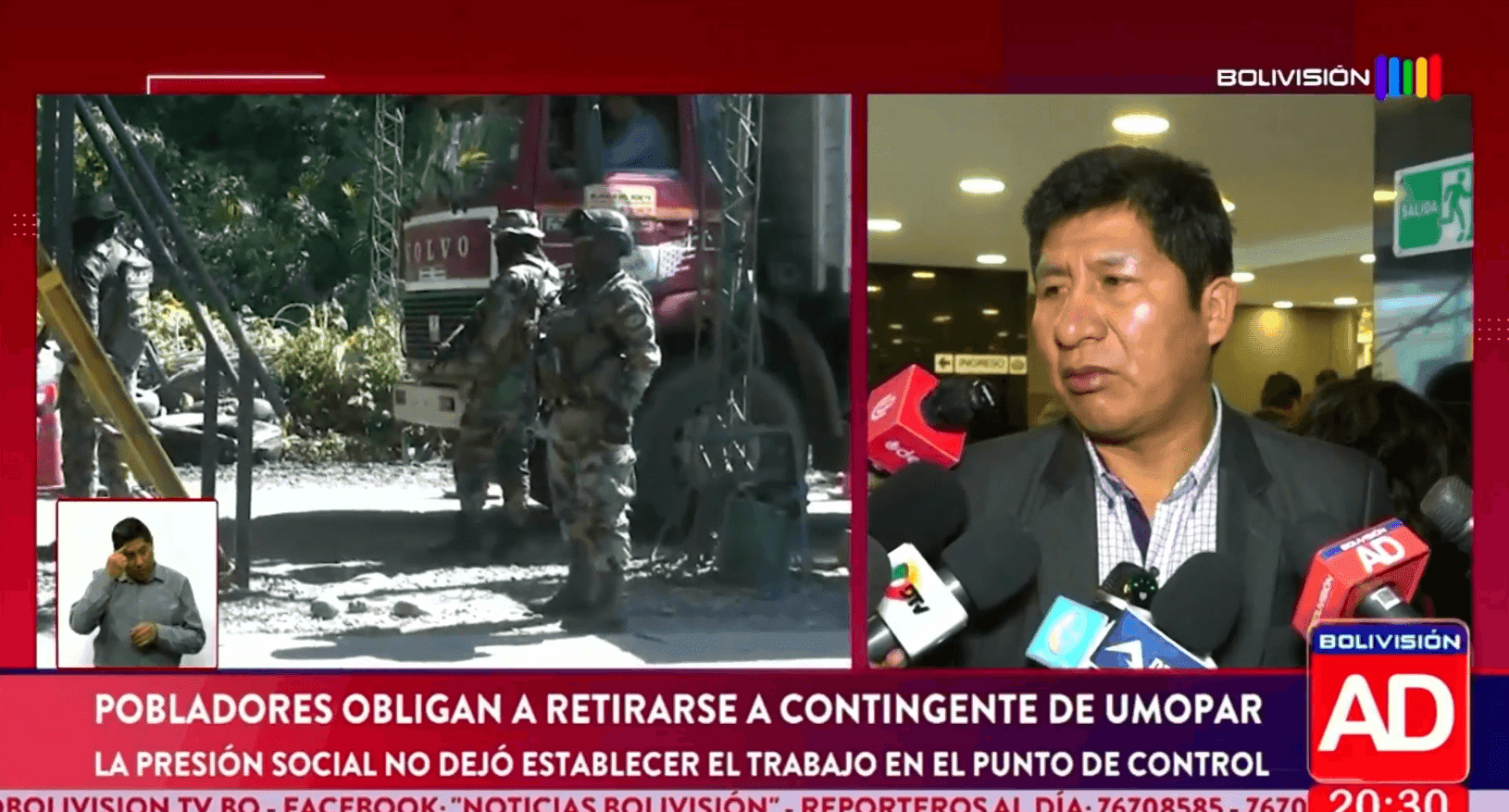 Fotografía de Parlamentarios se pronuncian tras el repliegue de Umopar en Villa Tunari por presión de pobladores