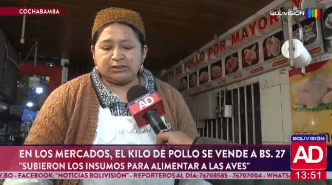 Fotografía de El precio del pollo volvió a subir y el kilo llegó a Bs 27 en Cochabamba