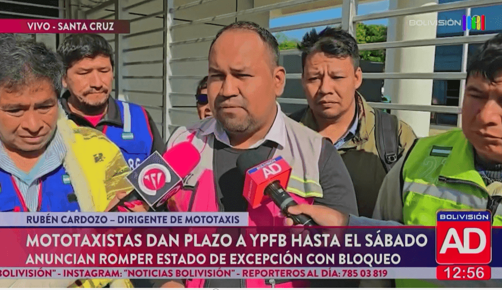 Fotografía de Mototaxistas de Santa Cruz dan 48 horas al Gobierno para solucionar la falta de combustible y amenazan con bloqueo indefinido