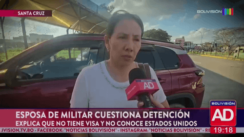 “No conoce EEUU y ni siquiera tiene visa”: esposa defiende al militar capturado