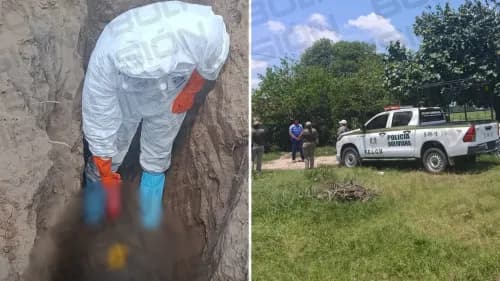 La víctima, de 33 años, fue encontrada enterrada en una propiedad ganadera en Okinawa. 