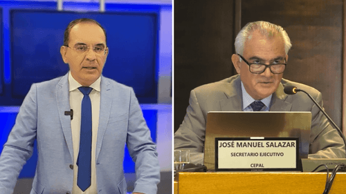 Tuffí Aré Vásquez, único periodista boliviano en el lanzamiento de informe de la CEPAL, consultó sobre las dificultades de exportación de Bolivia