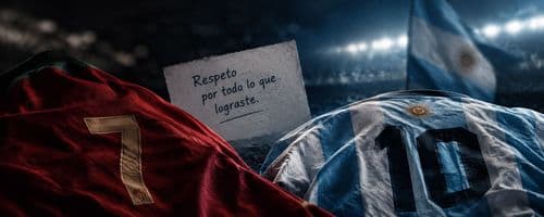 Cristiano deja la rivalidad de lado y sorprende a Messi con un mensaje