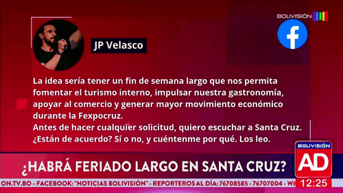¿Habrá feriado largo en Santa Cruz?