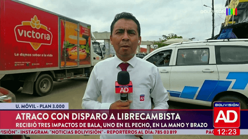 Cuatro atracadores dispararon contra un librecambista