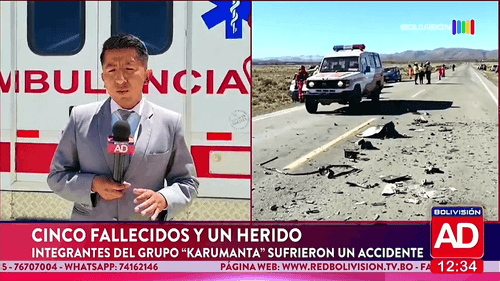 Cinco integrantes de Karumanata fallecieron en un accidente en la carretera Oruro-Cochabamba.